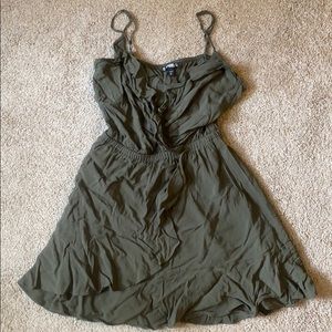 XS Army Green Express Mini Dress